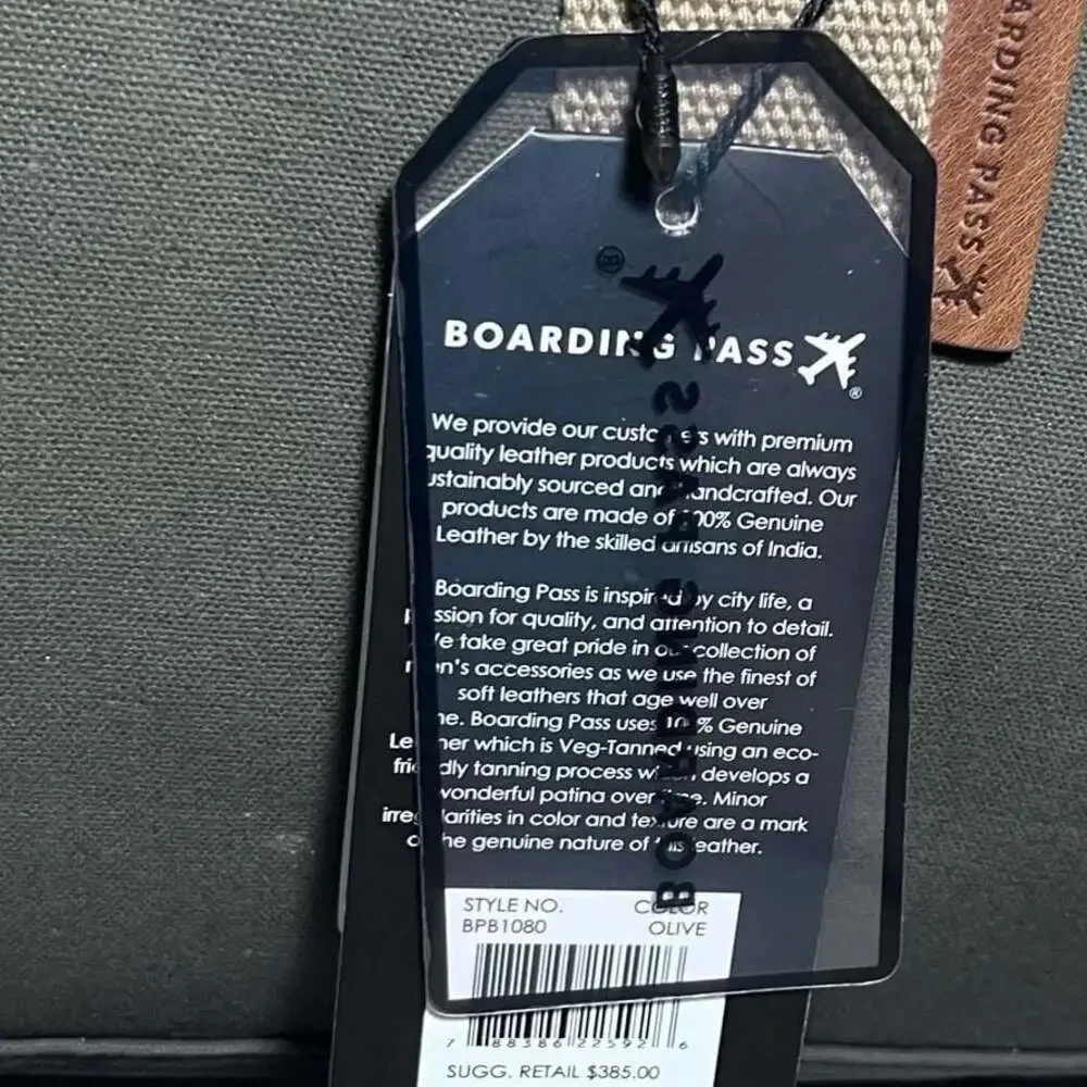 Boarding Pass Voyager Waxed Canvas Duffel Olive BPB1080